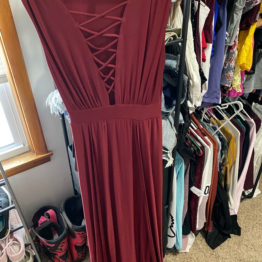 Burgundy Dress